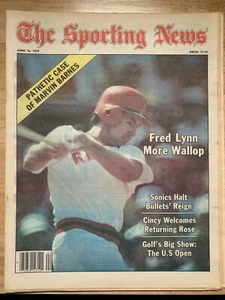 6/16/1979 The Sporting News - Fred Lynn Boston Red Sox, Pete Rose Phillies - Picture 1 of 3