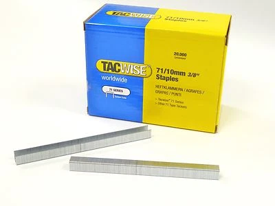 Upholstery Staples TACWISE 71/10 10mm TYPE 71 SERIES - 20000 per Box