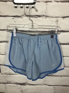 Nike Dri Fit Womens Size L Blue/White Shorts - Picture 1 of 3