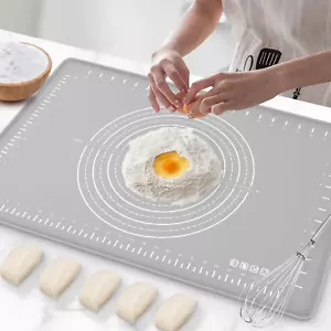 Silicone Baking Mat 28" X 20", Extra Thick Dough Rolling Mat with Measurements a - Picture 1 of 12