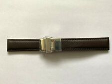 Morellato Dark Brown Leather Strap 18mm with Fold Over Clasp