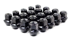 Set 20 14x1.5 Black Factory Style Lug Nuts ACPZ1012M ACPZ1012D Ford Edge Mustang - Picture 1 of 7