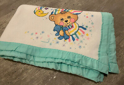 Riegel Teddy Beddy Bear Baby Blanket  Satin T...