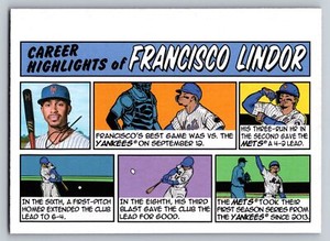 2022 Topps Heritage #73TC-33 Francisco Lindor 1973 Topps Comics High Numbers