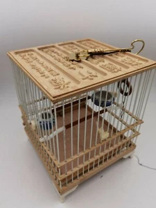 Chinese Bamboo Carved Birdcage + Copper hook + High toughness fiber material89 - Picture 1 of 9