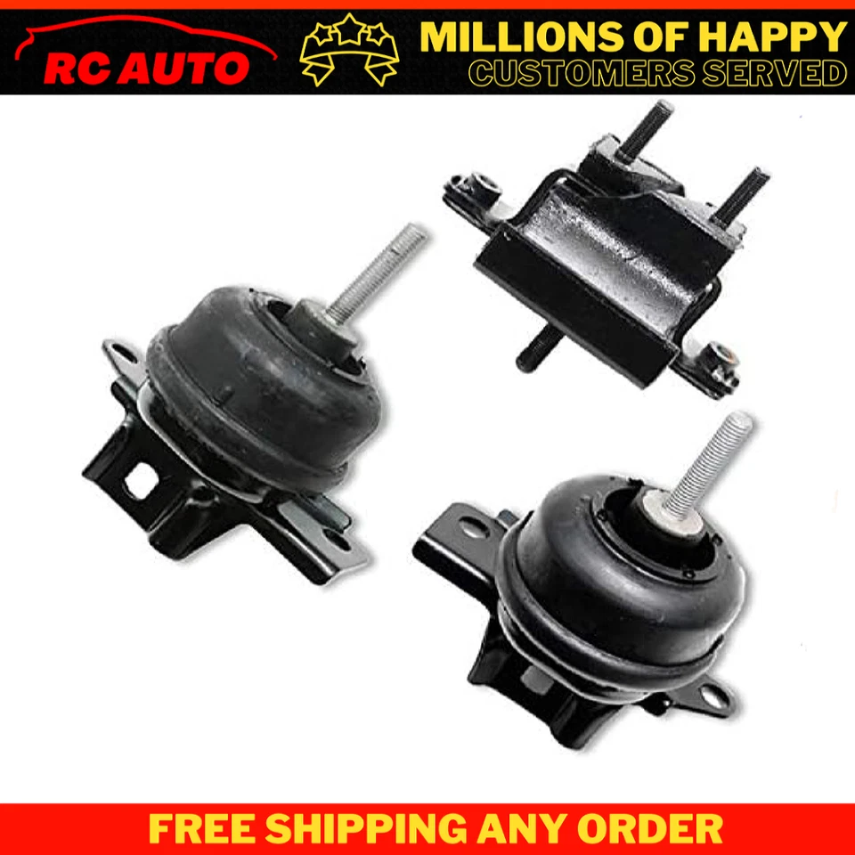 Compatível com 1998-2004 Cadillac Seville 4.6L motor traseiro e conjunto de montagem trans 3 peças - Imagem 1 de 1