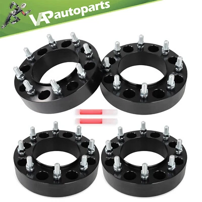 4Pcs 2" 8x200 Hubcentric Wheel Spacers For Ram 3500 Ford F350 Super Duty 14x1.5 - Image 1 of 4