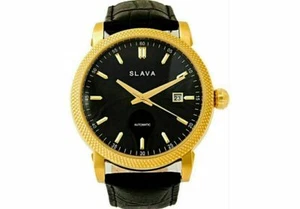 Men's Mechanical Watch Slava SL103 Analog Waterproof Wrist Watch Leather Band  - Picture 1 of 21