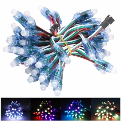 WS2811 Pixels Digital Addressable RGB LED String Lights LED Strip Wire DC5V/12V - image 1 of 4