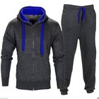 Kids Tracksuit Set Fleece Hoodie Top & Bottoms Jogging Joggers Boys Girls Size