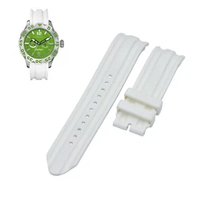 Correa de reloj de goma blanca A16617G 22 mm para Nautica - Imagen 1 de 7