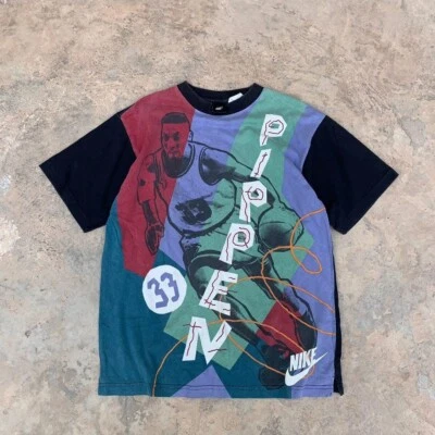 Camiseta Nike Scottie Pippen Jugador NBA De Colección Años 90 Sobre Estampado Chicago Bulls L Foto 1 de 4