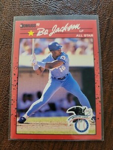 Bo Jackson Donruss 90 Leaf  #650 Error Card 1989 All Star Card No TM on Logo