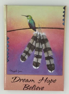 Micqaela Jones Refrigerator Magnet DREAM HOPE BELIEVE Leanin Tree - Picture 1 of 2