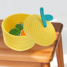  Cotton Thread Storage Hampers for Laundry with Lid Woven Baskets