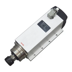 Spindle Motor 220V 7.5KW (Flanged) With Cooling Fan ER32 Collet Nut - Picture 1 of 12