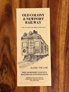 Old Colony & Newport Railway Travel Brochure Rhode Island Railroad Foundation - Picture 1 of 4