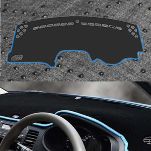 Velvet NonSlip Black w/ Sky Blue Dash Mat for 09/2015 ~ 2020 Jeep Renegade - Imagen 1 de 9