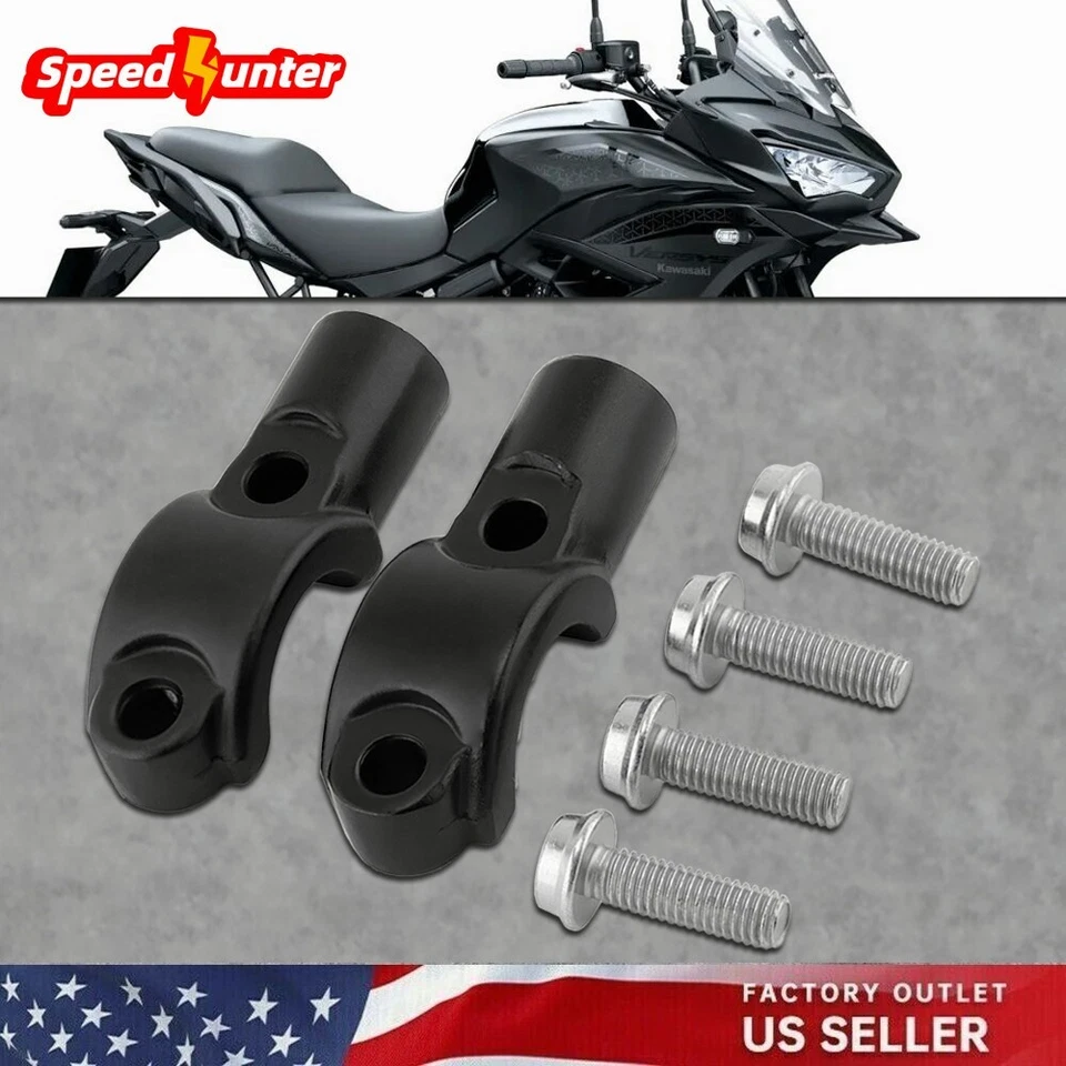 Abrazadera de montaje de espejo de cilindro maestro M10 para KAWASAKI VERSYS 650/1000 Z650 Z900 Foto 1 de 4