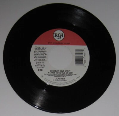 Alabama & Nsync - USA 45 - "God Must Have Spent A Little More Time On You" - NM Foto 1 de 2