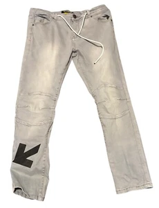 Caliber Denim Jeans Mens 36x32 CDMG Streetwear Motorcycle Arrows - Picture 1 of 7