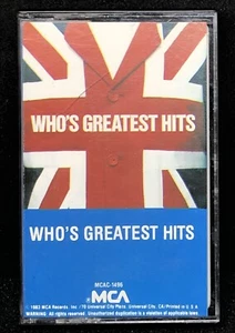 Vintage Cassette Tape The Who's Greatest Hits 1983 MCA Records Rock Band HOF - Picture 1 of 10