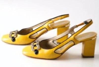 Correa trasera de charol amarillo talla 40 MARC JACOBS AUTH $599 para mujer Foto 1 de 4