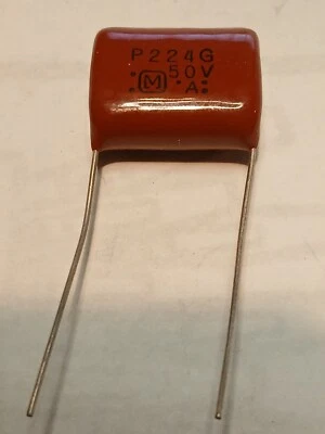 25X ECQ-P1H224GZ  0.22uF 50V (2%) PANASONIC ECQP - POLYPROPYLENE FILM CAPACITOR - image 1 of 4