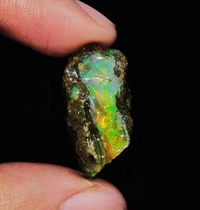 24,45 ct natürlicher äthiopischer Opal Multi Feuer Öl grob AAA-Qualität loser Edelstein - Bild 1 von 5