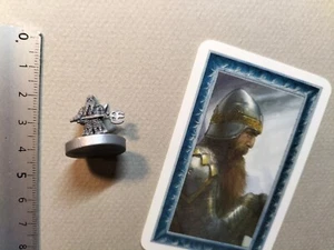 GIMLI MINIATURE+CARTE FRAN WAR OF THE RING BOARDGAME/+-1/72 20MM /M164 - Picture 1 of 1