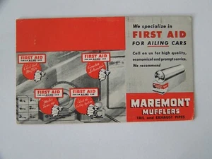 Maremont Mufflers Blotter First Aid For Ailing Cars Tail Exhaust Pipes Automobil - Picture 1 of 2