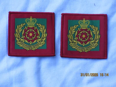 BRITISH ARMY 2x Duke of Lancasters Regiment ,Unit ID Morale Patch,Klett,Abzeichen,Badge,#