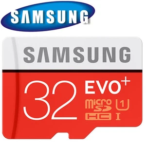 GENUINE Samsung EVO+ 32GB Micro SDHC C10 Flash Memory Card w/ SD Adapte ORIGINAL - Picture 1 of 8