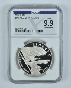 2012-P Star Spangled Banner Commemorative Silver Dollar Proof 9.9 NGC X *0045 - Picture 1 of 5
