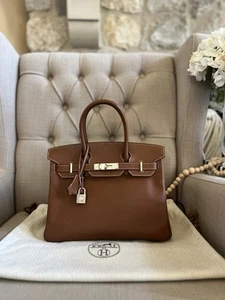 Birkin 30 GOLD PHWEpsom LeatherStamp M Square 2009 - Picture 1 of 24