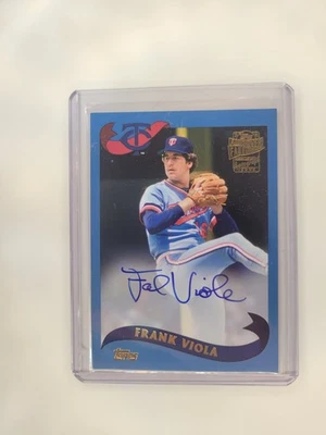 Archivos Topps 2021 - Autógrafos favoritos de los fanáticos Frank Viola #FFA-FV azul 25/07 Foto 1 de 2