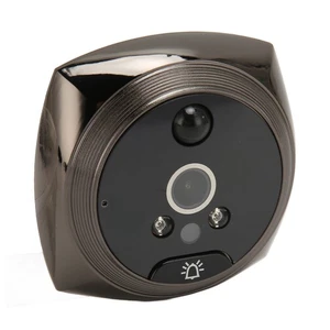 Black 4.5in Digital Door Viewer Peephole 1080P HD Color Night Vis-ion Intell NEW - Afbeelding 1 van 12