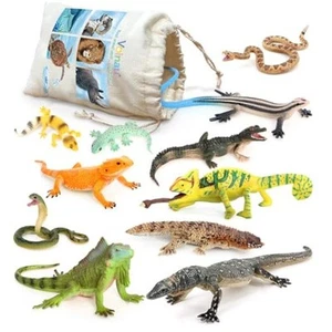 Animal Figurines Snake Toys 11PCS Reptile Figures Cold Blooded Amphibians - Picture 1 of 7