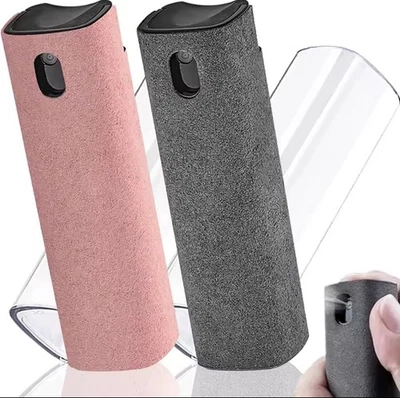 2 in 1 Microfiber Cloth & Spray Phone Cleaner Portablet Tablet Laptop Mobile - Image 1 of 4
