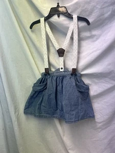 OshKosh B'gosh Girl's Size 5T Suspenders Straps with Denim Skirt - Picture 1 of 7