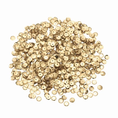 Loose Sequins 2400Pcs Cup Embroidery Sequins for Crafts Sewing,Champagne - Image 1 of 4