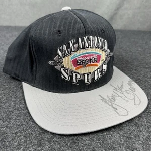 Vintage San Antonio Spurs Starter Snapback Hat Signed George Gervin Ice #44 90s - Picture 1 of 13