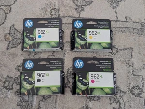 2025 Wygasły 4-OPAKOWANIE HP ORYGINALNY 962XL CZARNO-KOLOROWY ATRAMENT OFFICEJET PRO 9010 - Zdjęcie 1 z 9