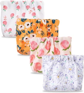 4 Stück Handtasche Make-up Tasche, 5×5" Wasserdicht Nylon Blume Klein Lippenstift Beutel für Pu - Bild 1 von 12