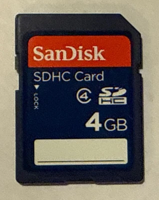 SanDisk SDHC Card 4GB SD Memory Card - Image 1 of 2