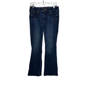 Women’s American Eagle Outfitters Size 10 Blue Kick Boot Denim Jeans - Picture 1 of 10