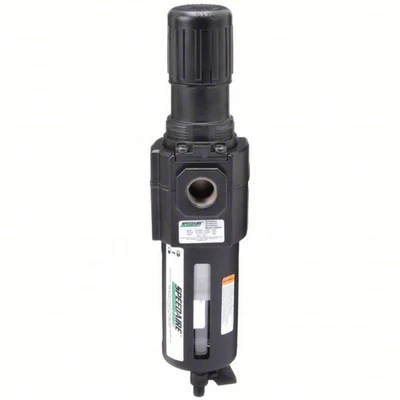 Filter-Regulator: 1/2 in NPT, 212 cfm, 40 micron, 5 psi to 150 psi, Manual Drain - Image 1 of 2