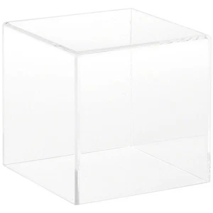 Plymor Clear Acrylic Display Case with No Base, 4" x 4" x 4" - Picture 1 of 1