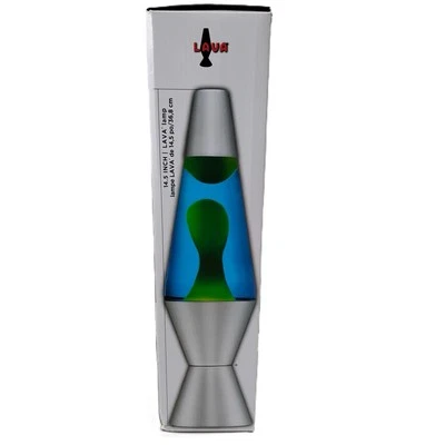 14.5” LAVA® Lamp – Yellow/Blue/Silver - Image 1 of 3
