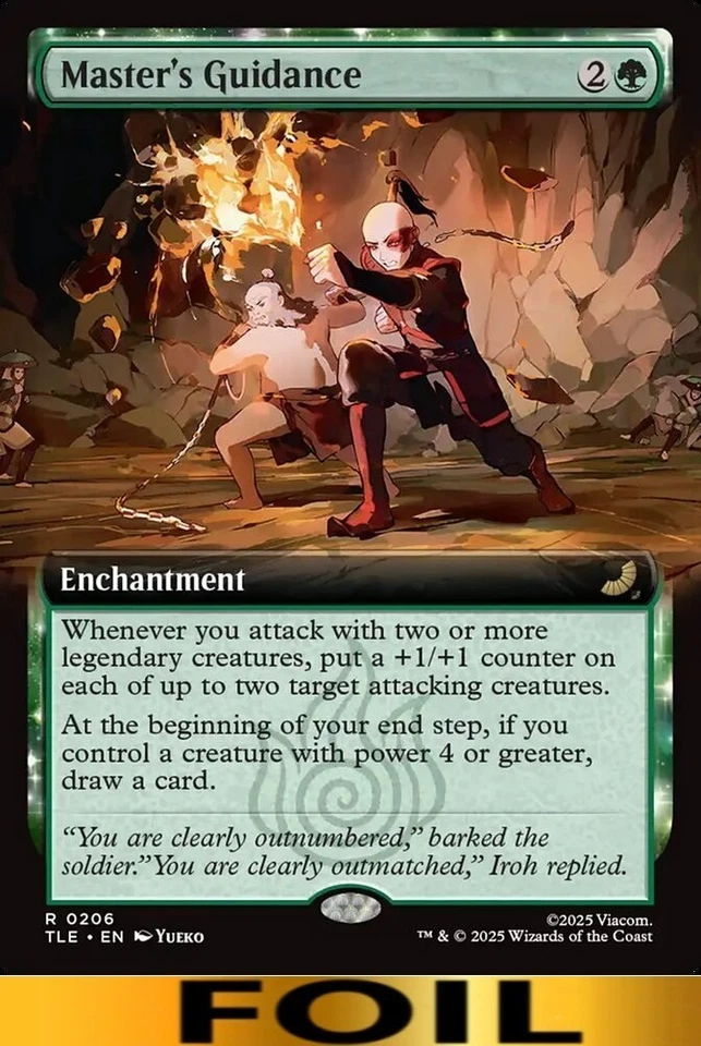 1x - Master's Guidance - FOIL EXTENDED ART #206 - Avatar: Eternal - NM MTG - Image 1 of 1